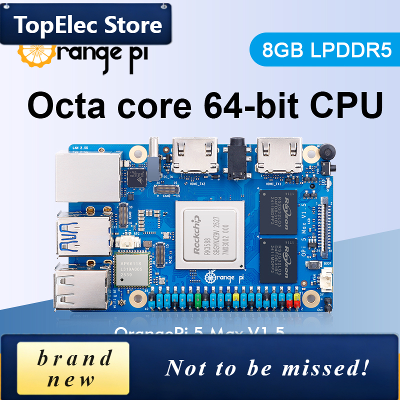 TopElec Orange Pi 5 Max 8GB V1 - Orange Pi 5 Max Rk3588 recensie en prijs