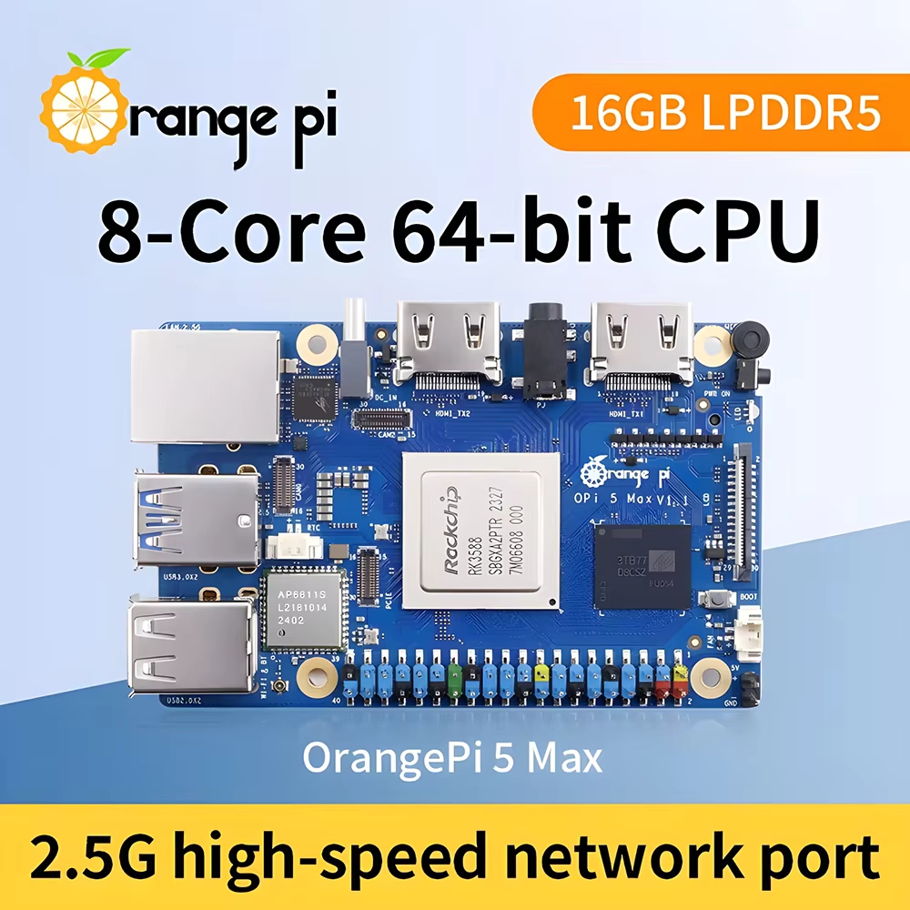 Populaire Orange Pi 5 MAX 8GB/ - Orange Pi 5 Max Rk3588 recensie en prijs